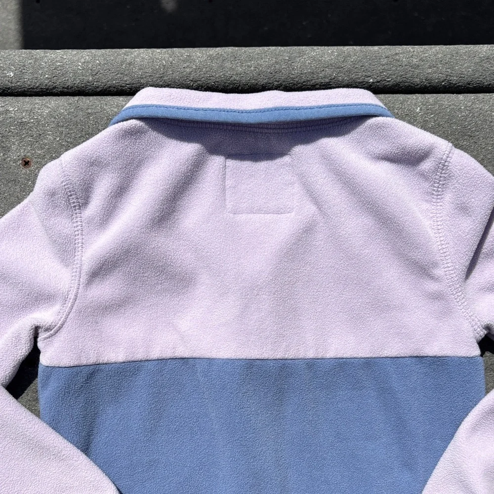 OshKosh B'gosh Kids Purple and Blue Fleece Lightweight Zip Sweatshirt, Size 4